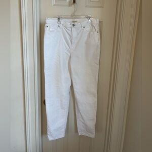 Eileen Fisher Petite ivory velveteen jeans, size PL